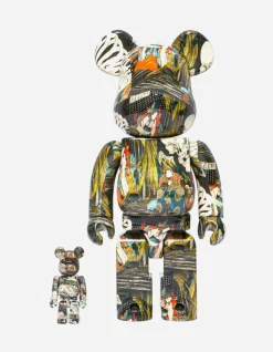 Men Maharishi Medicom BeaRbrick Utagawa Kuniyoshi "The Haunted Old Palace At Soma" 400% & 100%