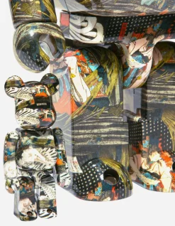 Men Maharishi Medicom BeaRbrick Utagawa Kuniyoshi "The Haunted Old Palace At Soma" 400% & 100%